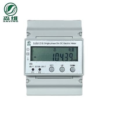 Kalite  Dc RS485 Prepaid Electronic Energy Meter Double Circuit Lcd Display Fabrika